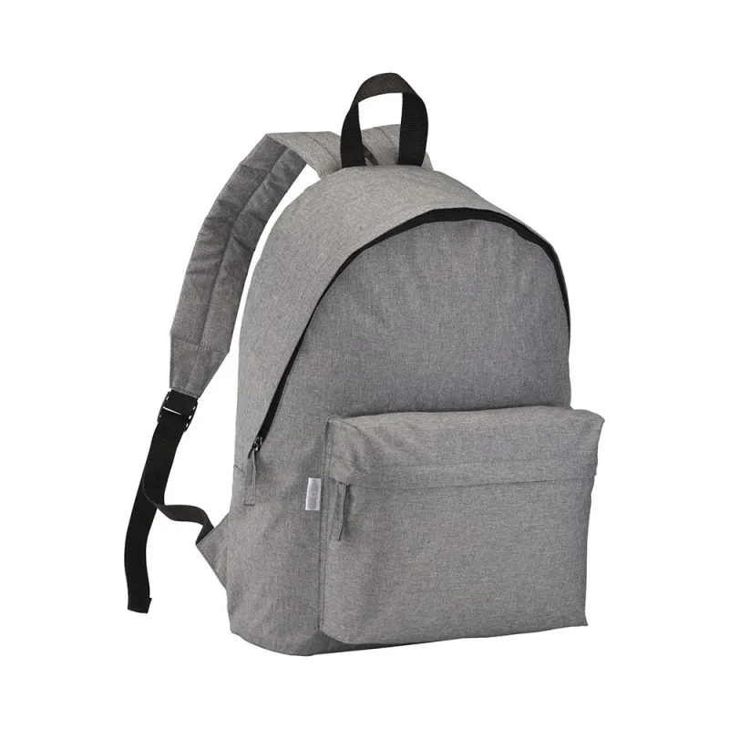 Rucsac Melange R-PET cu 2 buzunare (din R-PET reciclat) – cu personalizare logo