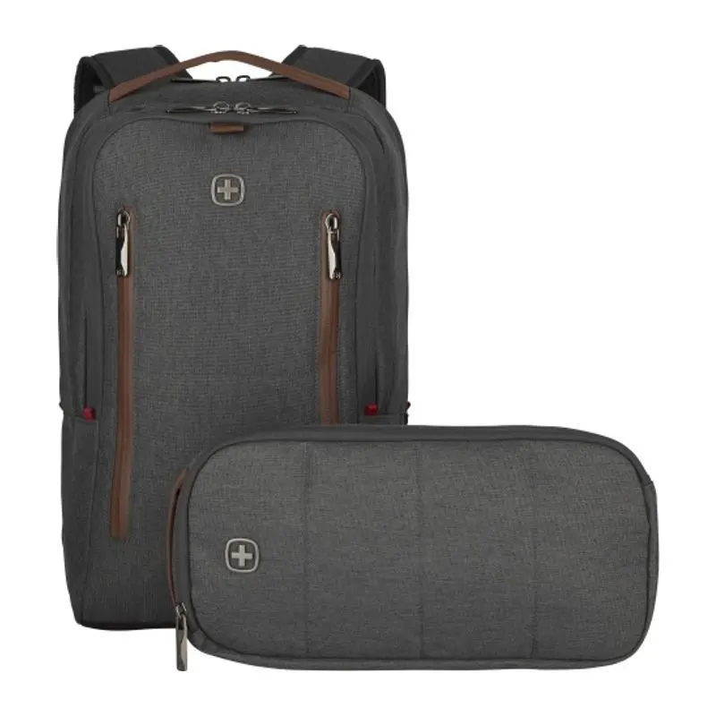 Rucsac pentru laptop CityUpgrade de 16", cu curea transversală Da