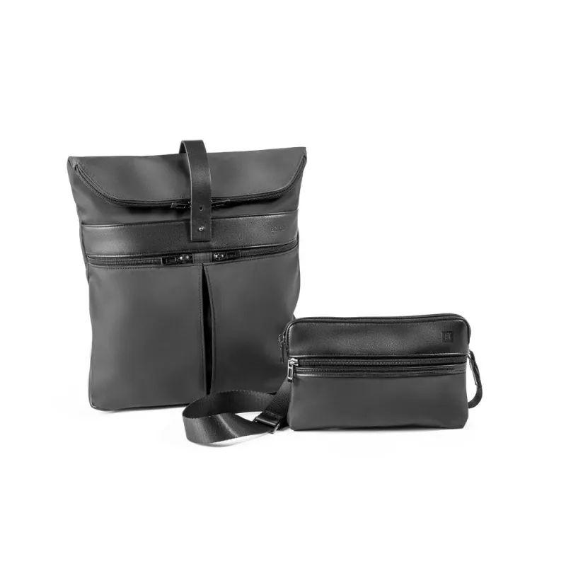 Rucsac din microfibră și PU Rover backpack – cu personalizare logo