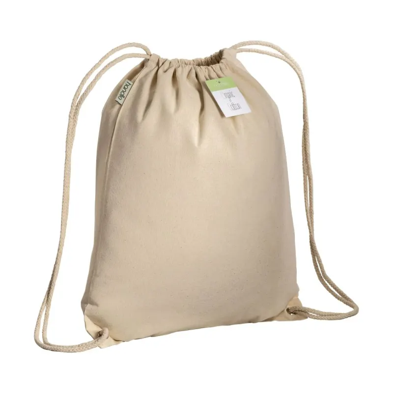 Pungă din bumbac organic cu șnur și colțuri întărite – cu personalizare logo