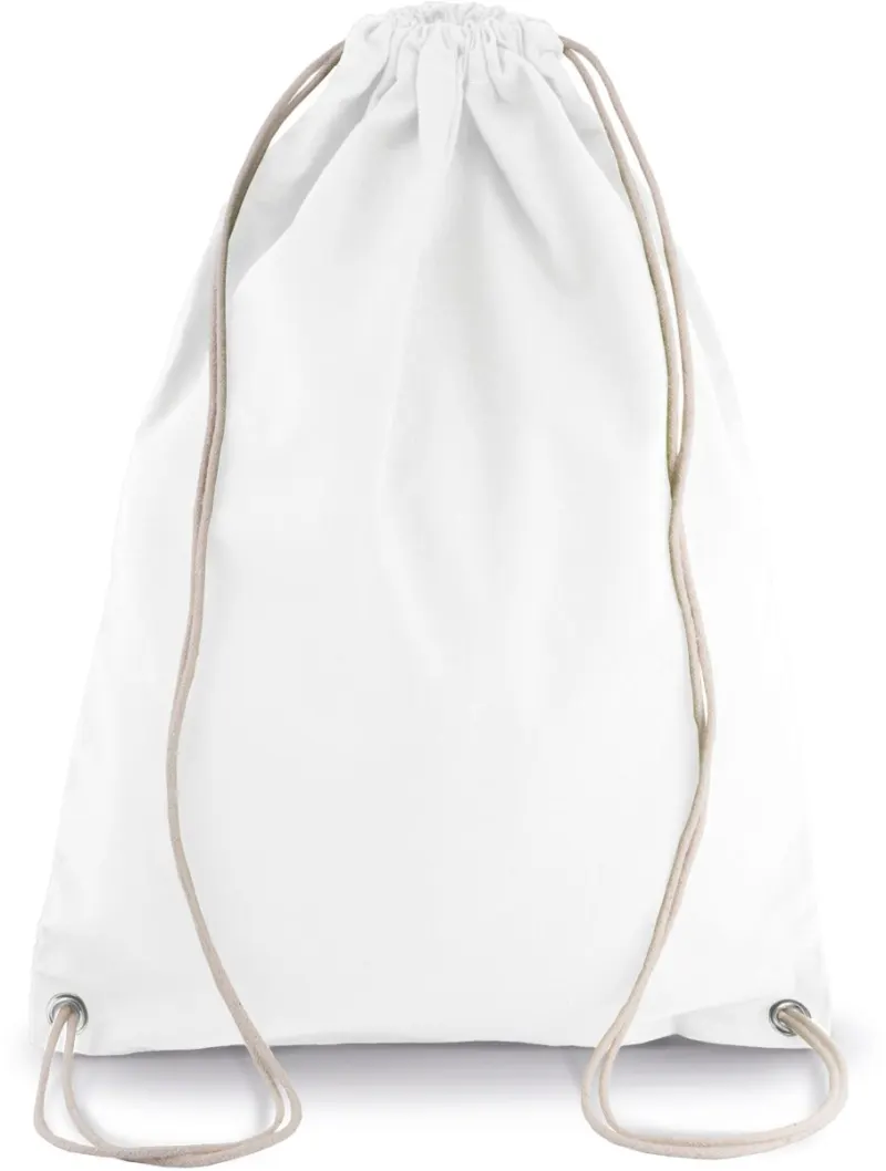 Cotton drawstring bag backpack