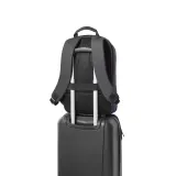Rucsac anti-furt din poliester reciclat de înaltă densitate 600D Genoa Bpack – cu personalizare logo — fotografia 9