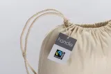 RucSăculeț din bumbac FAIRTRADE ® de 140 g/m², cu închidere cu șnur — fotografia 3
