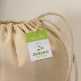 RucSăculeț din bumbac organic de 220 g/m², cu închidere cu șnur — fotografia 4