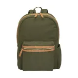 Rucsac din pânză reciclată, cu compartiment căptușit pentru notebook – cu personalizare logo — fotografia 2