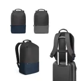 Rucsac anti-furt din poliester reciclat de înaltă densitate 600D Genoa Bpack – cu personalizare logo — fotografia 2