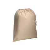 Pungă din bumbac cu șnur, 120 g/m², 25 x 30 cm – cu personalizare logo — fotografia 1