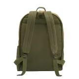 Rucsac din pânză reciclată, cu compartiment căptușit pentru notebook – cu personalizare logo — fotografia 3