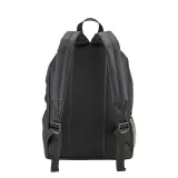 Rucsac din poliester reciclat (R-PET) cu buzunar exterior cu fermoar – cu personalizare logo — fotografia 3