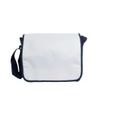 Rucsac din poliester 600D, cu curea de umăr reglabilă și clapă albă – cu personalizare logo — fotografia 2