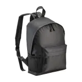 Rucsac din poliester reciclat (R-PET) cu buzunar exterior cu fermoar – cu personalizare logo — fotografia 1