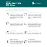 Rucsac din microfibră și PU Rover backpack – cu personalizare logo — fotografia 5