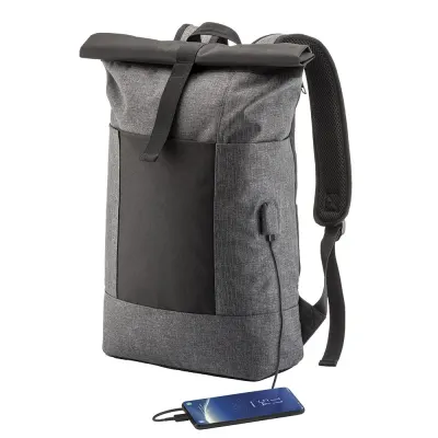 Rucsac pentru laptop din poliester reflectorizant – cu personalizare logo