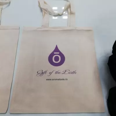 Sacose bumbac sbt 145g personalizata transfer termic gift of the earth aromatools.ro