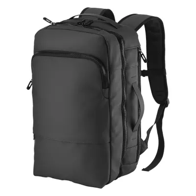 Rucsac / valiză de călătorie cu compartiment pentru laptop (15) din PU moale, rezistent la apă – cu personalizare logo