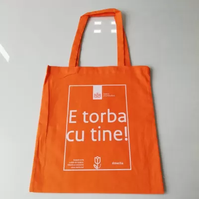 Sacosa panza portocalie personalizata ambasada olandei