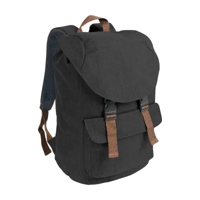Rucsac din poliester, în două nuanțe, cu efect melanj, prevăzut cu 2 buzunare – cu personalizare logo