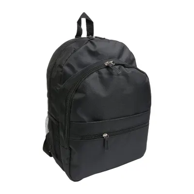 Rucsac din poliester 600D cu 6 buzunare (două buzunare laterale din plasă). Buzunar frontal cu velcro – cu personalizare logo