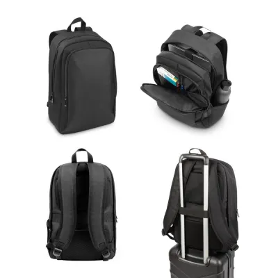 Rucsac pentru laptop din poliester reciclat 600D de înaltă densitate Drammen – cu personalizare logo