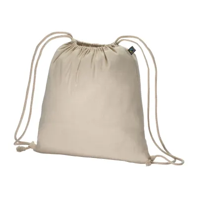 RucSăculeț din bumbac FAIRTRADE ® de 140 g/m², cu închidere cu șnur