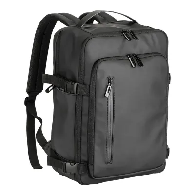 Rucsac de călătorie de dimensiuni de cabină, cu compartiment pentru laptop (15), din PU moale și rezistent la apă – cu personalizare logo