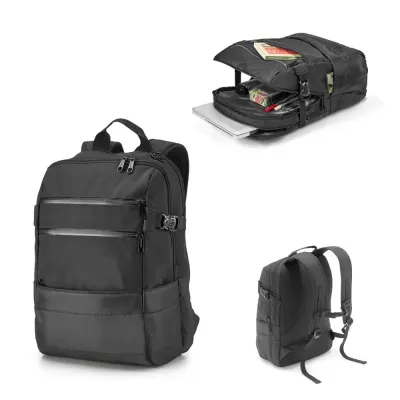 Rucsac pentru laptop 15.6'' din poliester 300D și jacquard 840D Zippers Bpack – cu personalizare logo
