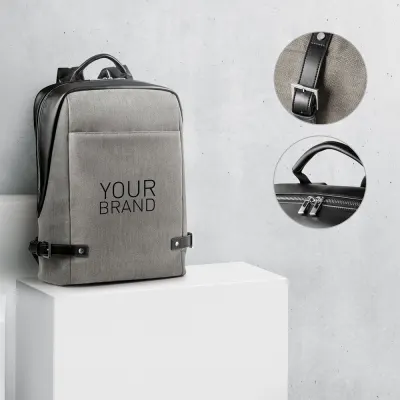 Rucsac pentru laptop până la 15.6'' din material textil și PU Divergent backpack Ii – cu personalizare logo