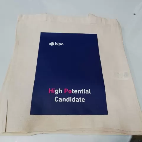 Sacosa personalizata hipo albastra