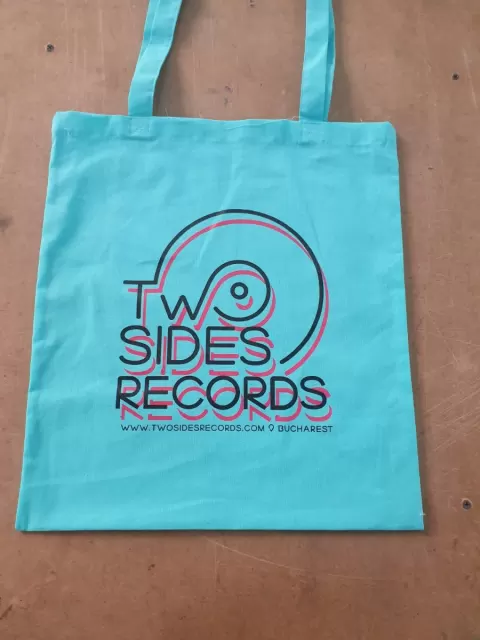 Sacosa cotton bag lh tourqies mostra tow sides records