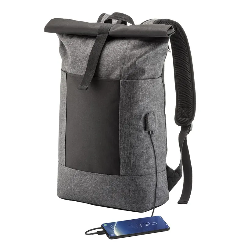 Rucsac pentru laptop din poliester reflectorizant – cu personalizare logo