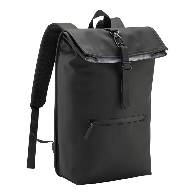 Rucsac din PU moale, rezistent la apă, fabricat din materiale reciclate (15") – cu personalizare logo