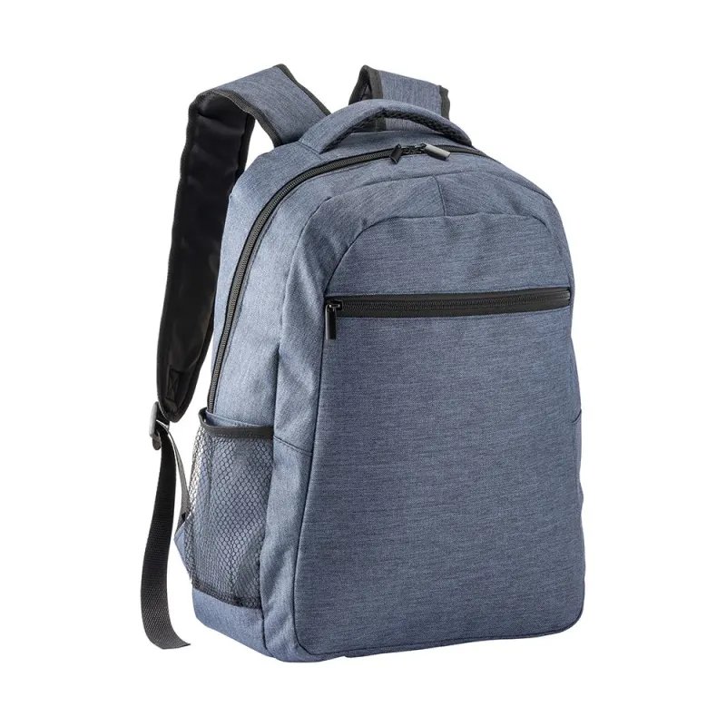 Rucsac pentru laptop (15'') din poliester cu efect melanj – cu personalizare logo