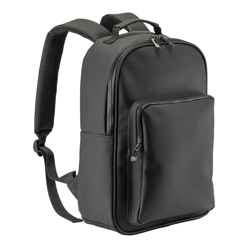 Rucsac pentru laptop (15) din PU moale, rezistent la apă. – cu personalizare logo